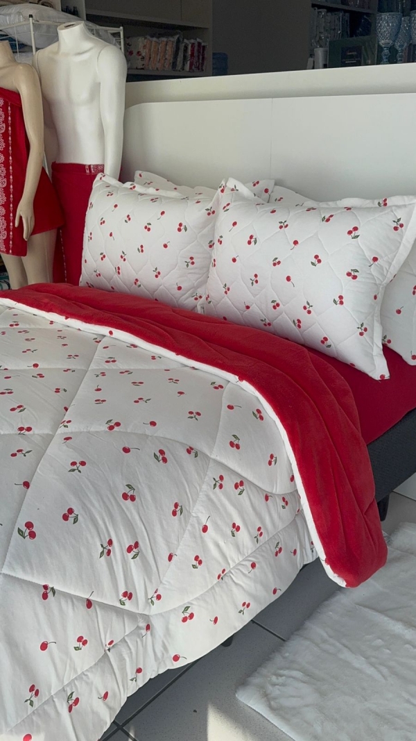 Coberdrom Malha cerejinha 100% Algodão - Plush Liso - Imagem 2
