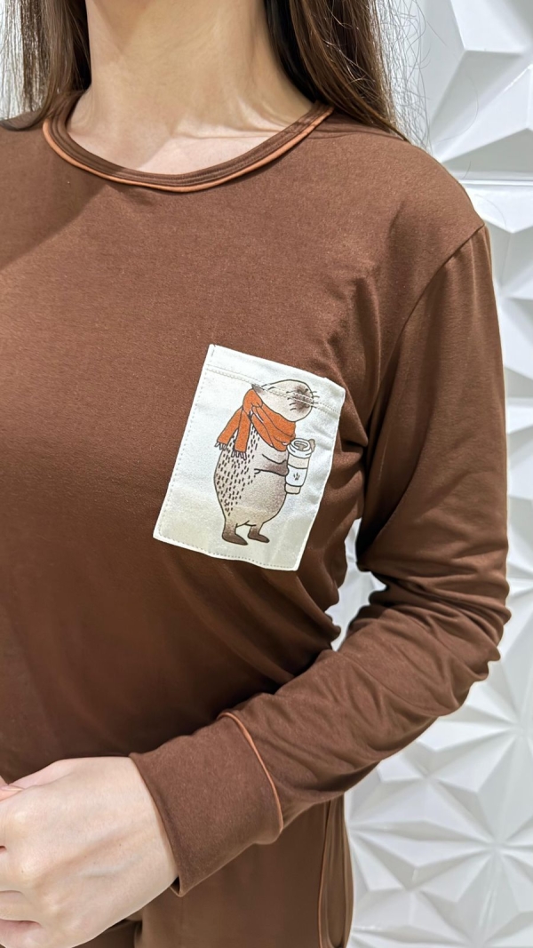 Conjunto de Dormir – Suede Tam G - Imagem 2