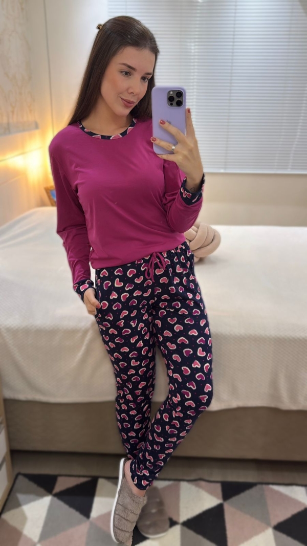Conjunto de Dormir – Suede Tam P - Imagem 2