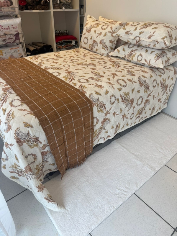 Cobre Leito - Sono Leve Queen Malha 100% Algodão - Imagem 6