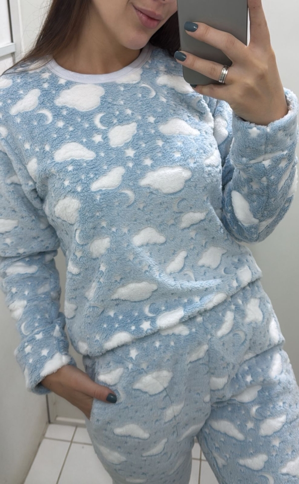 Conjunto de Dormir – Pijama de Fleece - Imagem 2