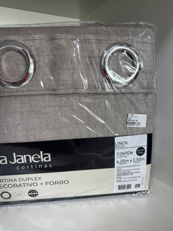 Cortina Bella Janela 4,20 x 2,50 linen - Imagem 2