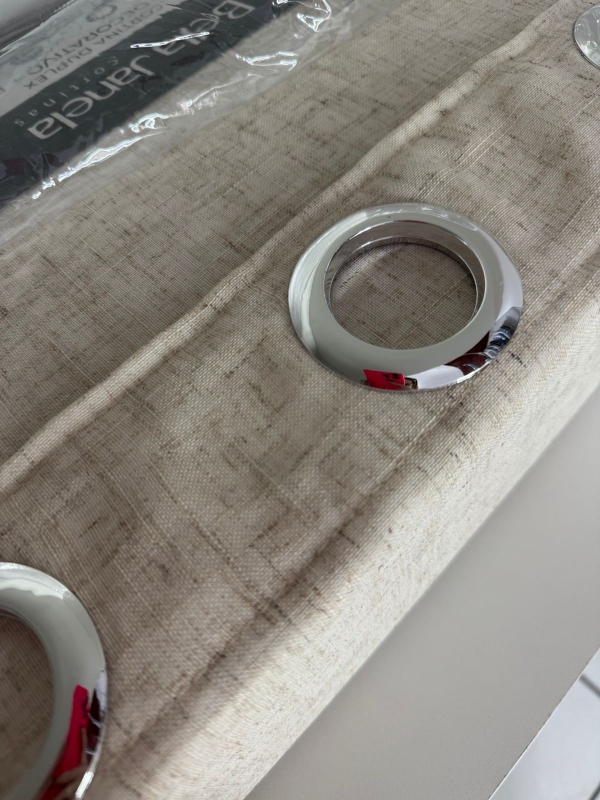 Cortina Bella Janela 4,20 x 2,50 linen bege - Imagem 5