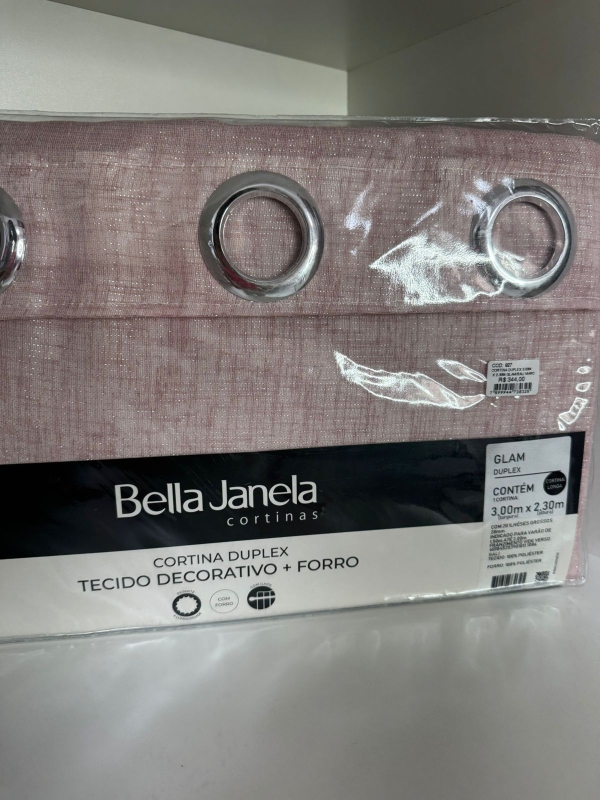 Cortina Bella Janela glam Rose 3,0 x 2,30 - Imagem 2