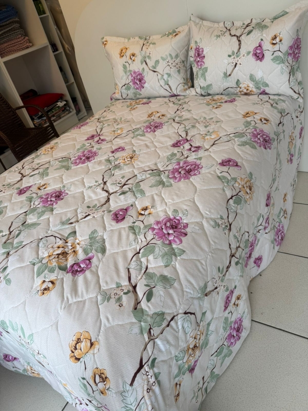 Cobre Leito Queen Percal 180 fios com Fronhas - Imagem 4
