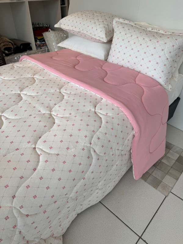 Edredom Malha 100% Algodão – Queen Poa Rose - Imagem 4