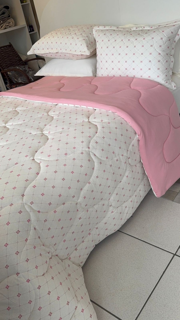 Edredom Malha 100% Algodão – Queen Poa Rose - Imagem 8