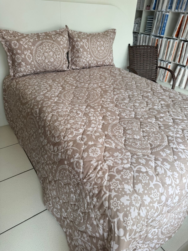 Cobre Leito Queen Percal 180 fios com Fronhas