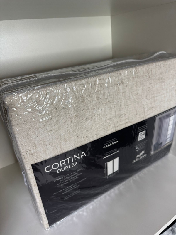 Cortina Bella Janela 4,20 x 2,50 linen bege - Imagem 4